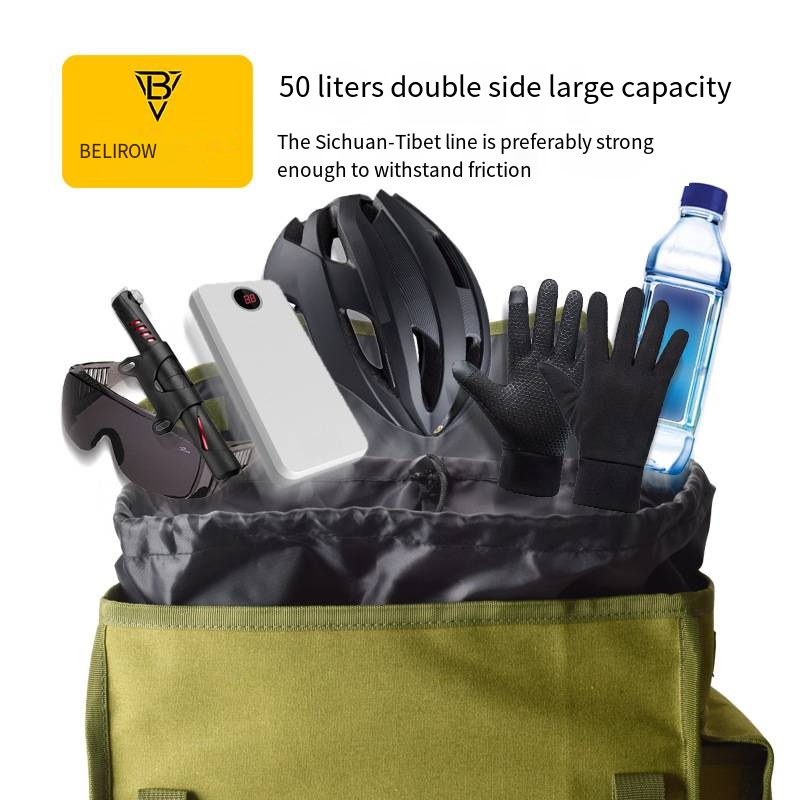 Large Capacity Bike Rear Bag D - Panniers Waterproof Rear recension och pris