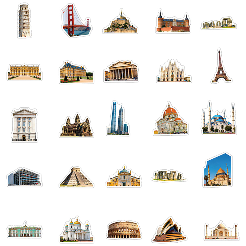 50PCS Famous City Landmark Tra - Cycling Journey recension och pris