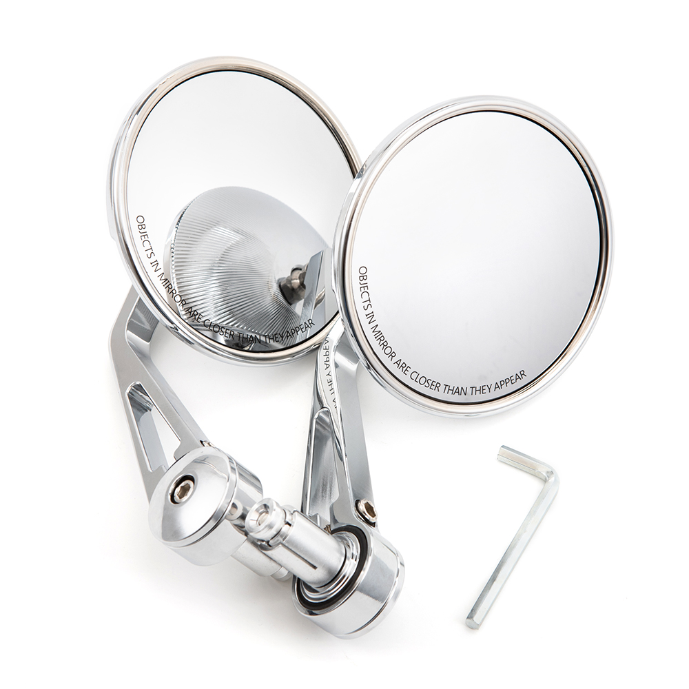 Evomosa Motorcycle Chrome Conv - Mirror Handlebar Convex recension och pris