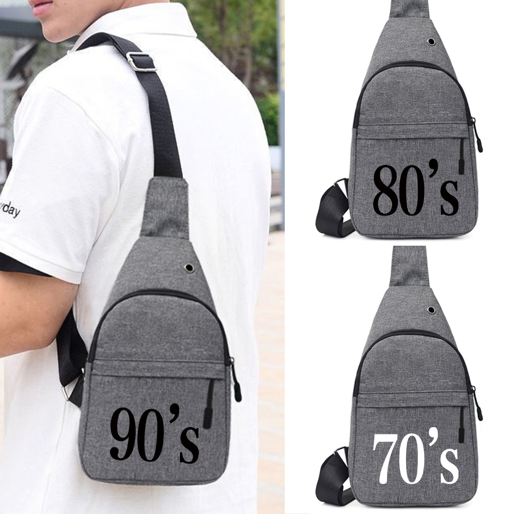 Single Shoulder Men Chest Bags - Cycling Commuter Bag recension och pris