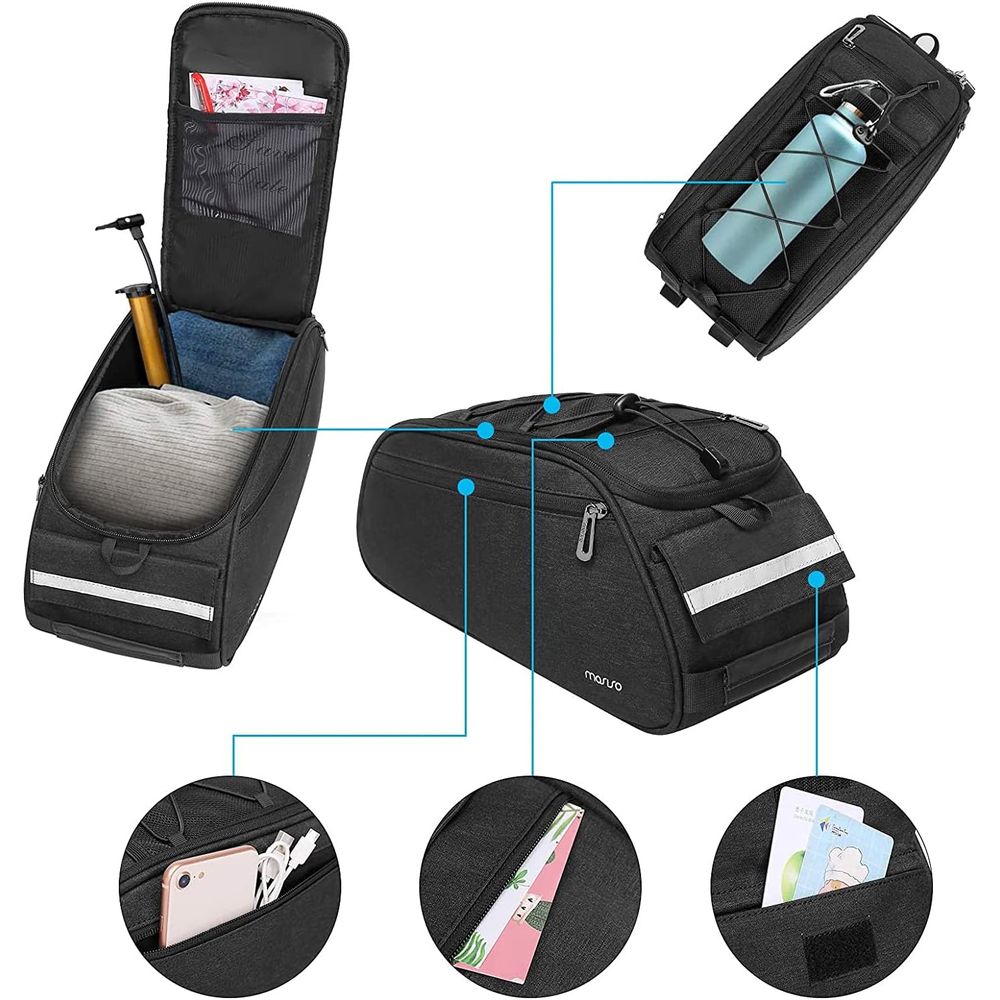 Bike Rack Bag Waterproof Trunk - Panniers Waterproof Rear recension och pris