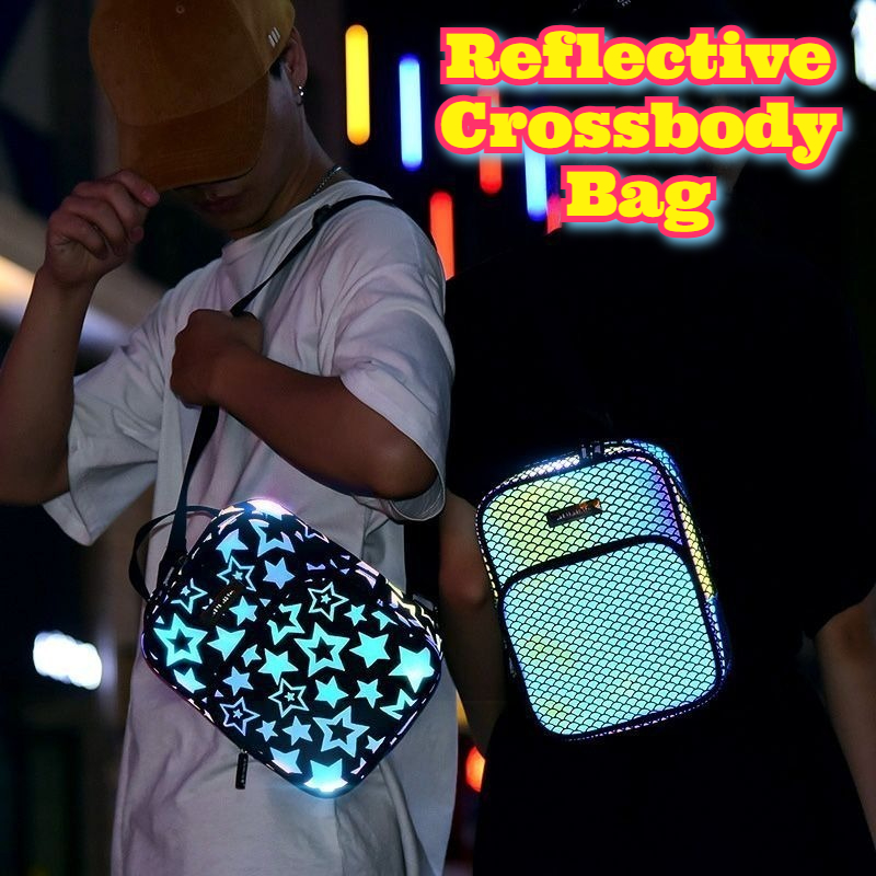 Reflective Crossbody Bag Multi - Cycling Commuter Bag recension och pris