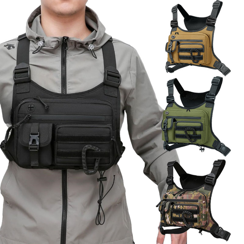 Tactical Chest Bag Men's Vest  - Cycling Commuter Backpack Waterproof recension och pris