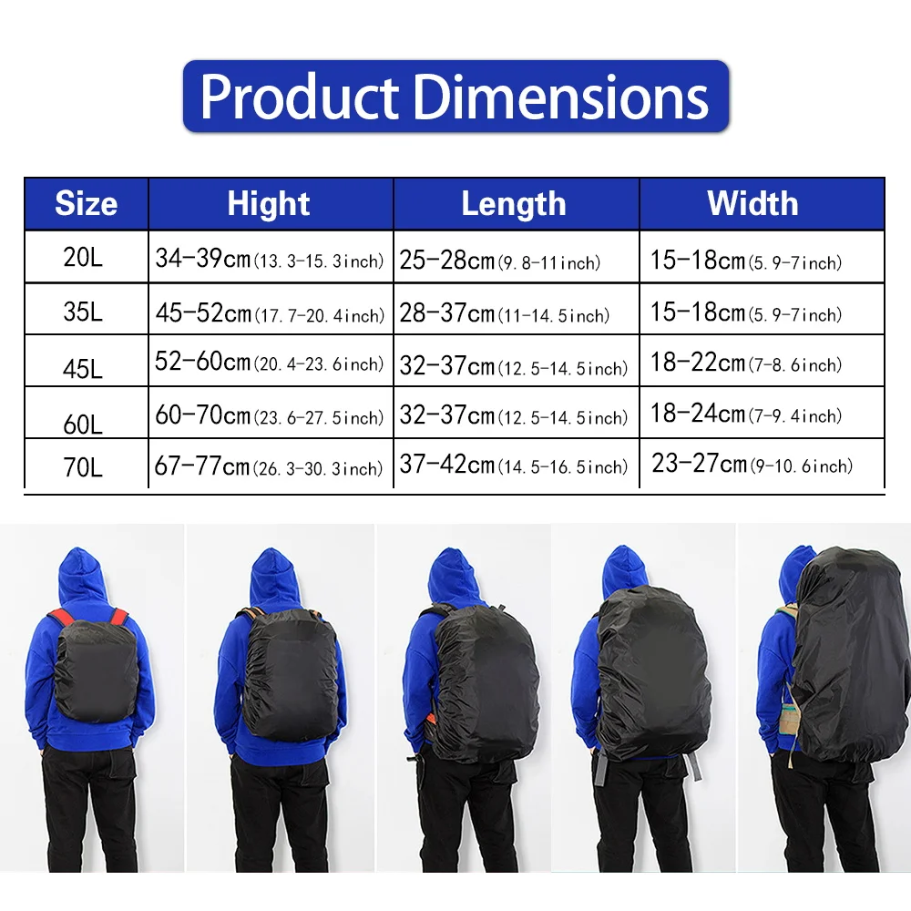 Waterproof Backpack Rain Cover - Cycling Commuter Backpack Waterproof recension och pris