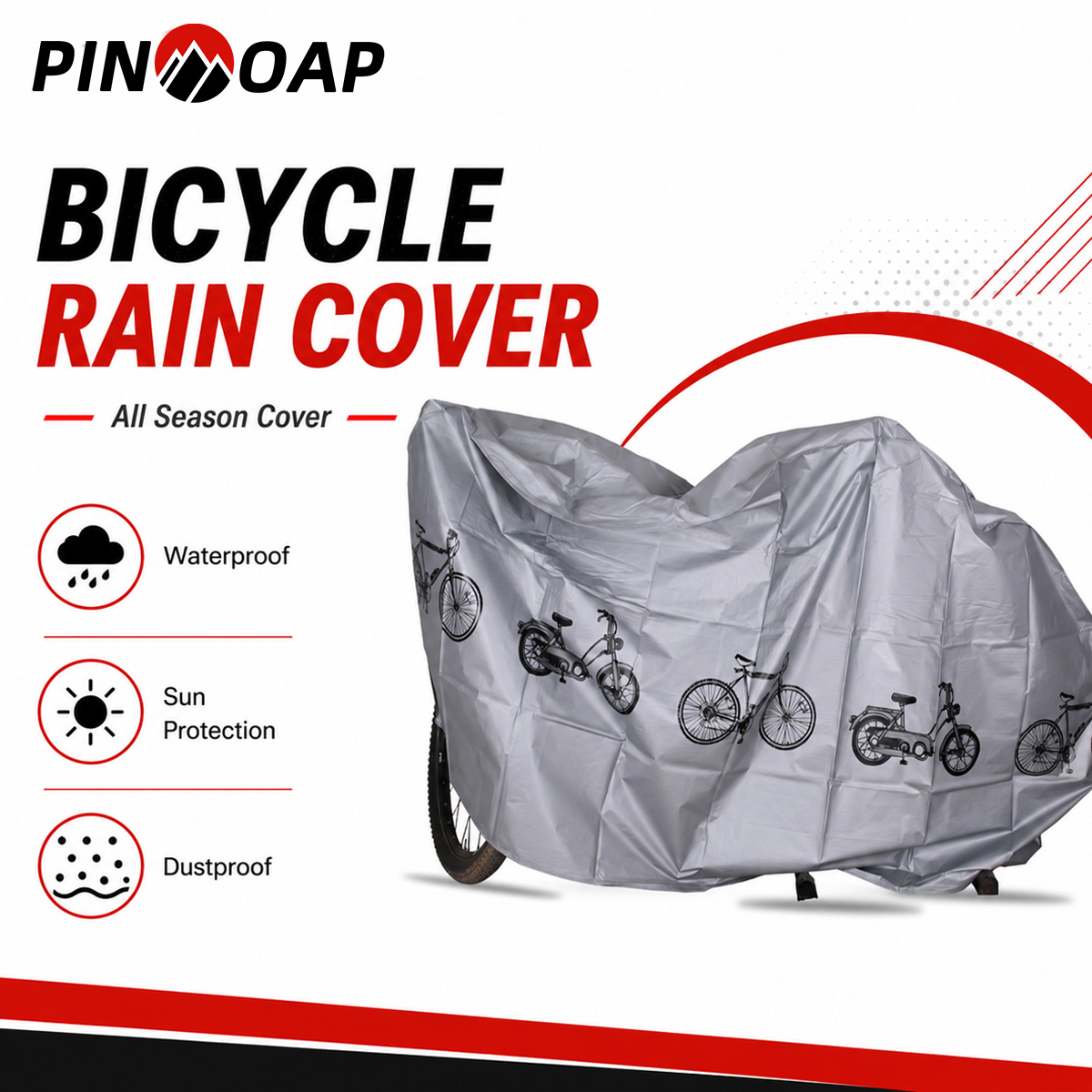 PINMOAP Universal Bicycle Rain - Cycling Commuter Backpack Waterproof recension och pris