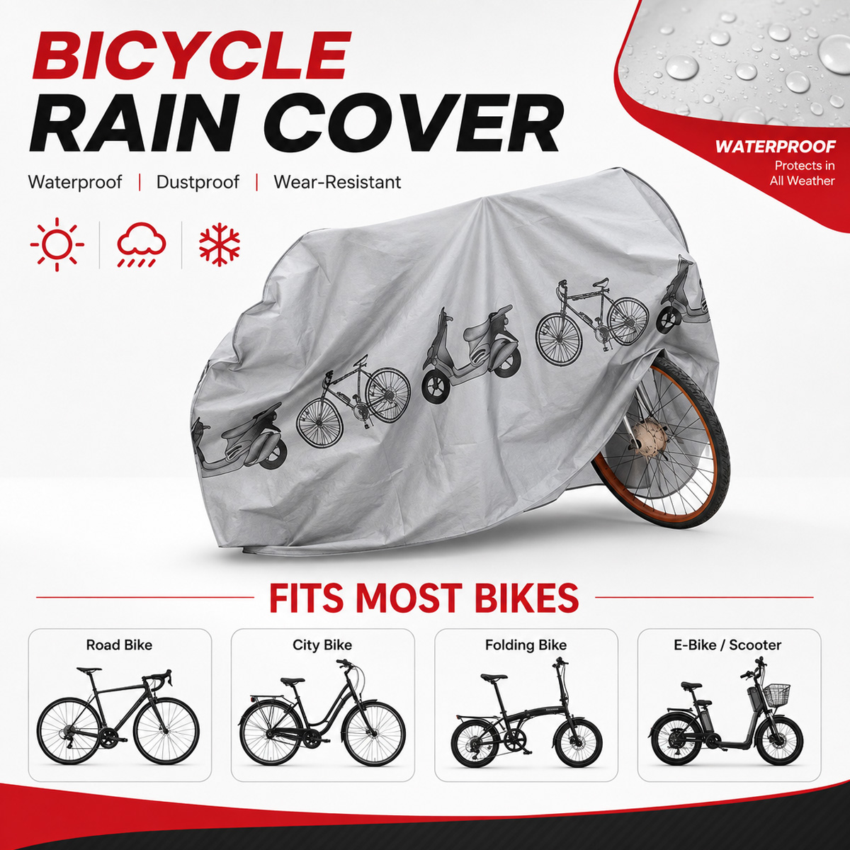 PINMOAP Universal Bicycle Rain - Cycling Commuter Backpack Waterproof recension och pris