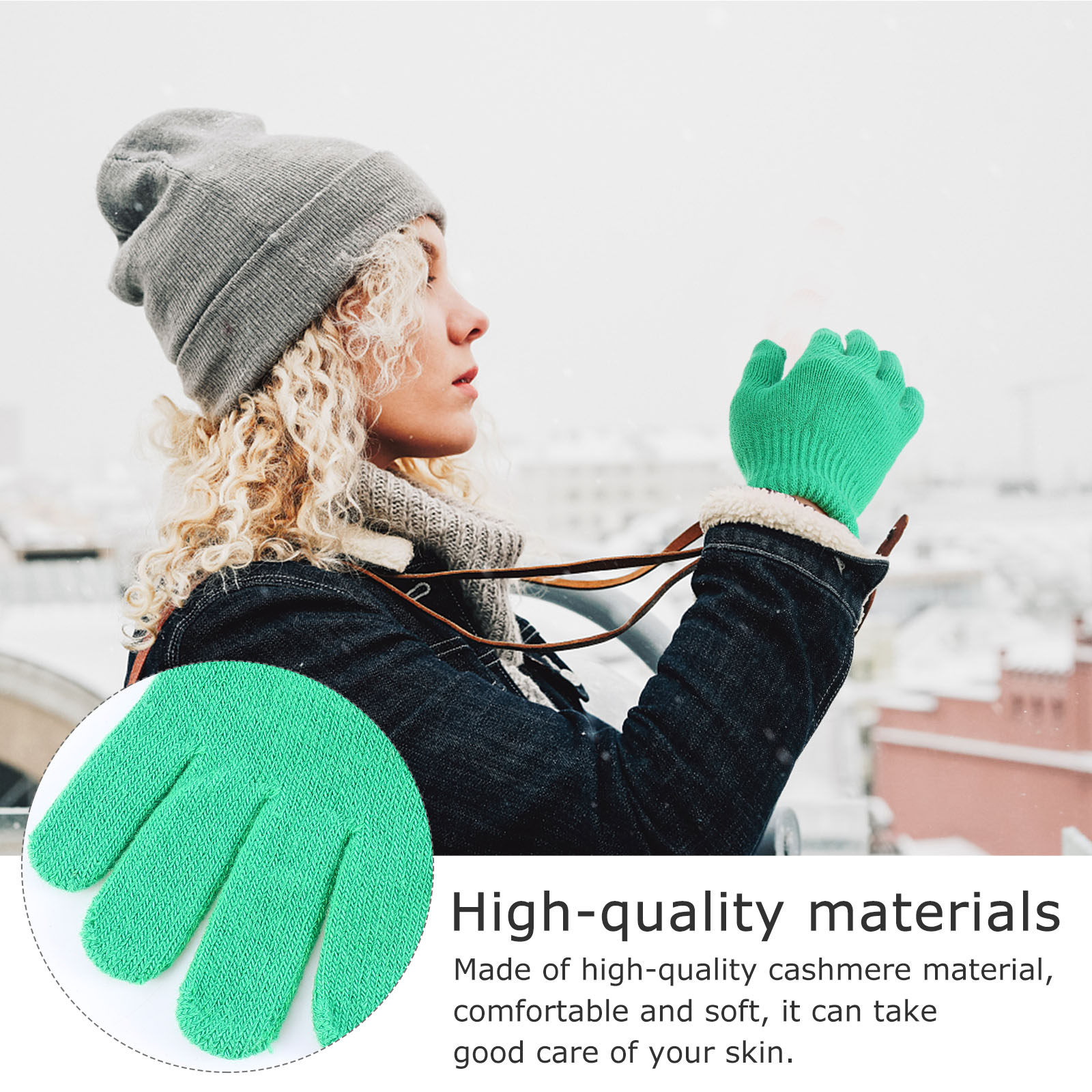 6Pairs Winter Knit Gloves Adul - Winter Cycling Commute recension och pris