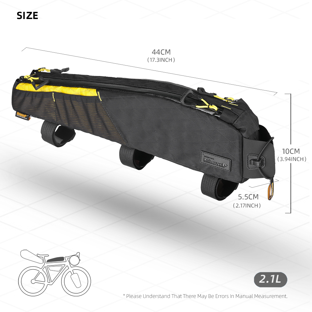 Rhinowalk Bicycle Top Tube Bag - Cycling Journey recension och pris
