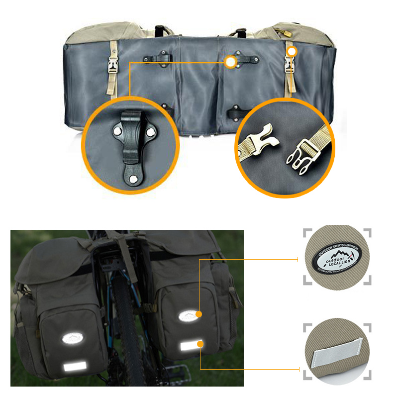 Bike Rear Rack Double Pannier  - Panniers Waterproof Rear recension och pris