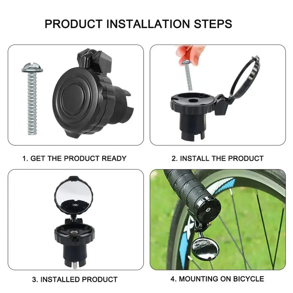 Bicycle Mini Handlebar Rearvie - Mirror Handlebar Convex recension och pris
