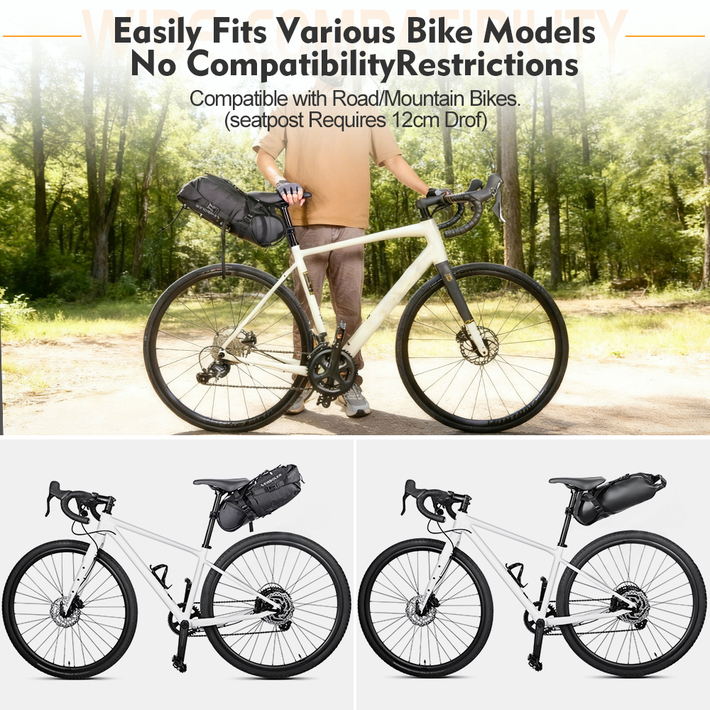 NEWBOLER Bicycle Saddle Bag Ho - Panniers Waterproof Rear recension och pris