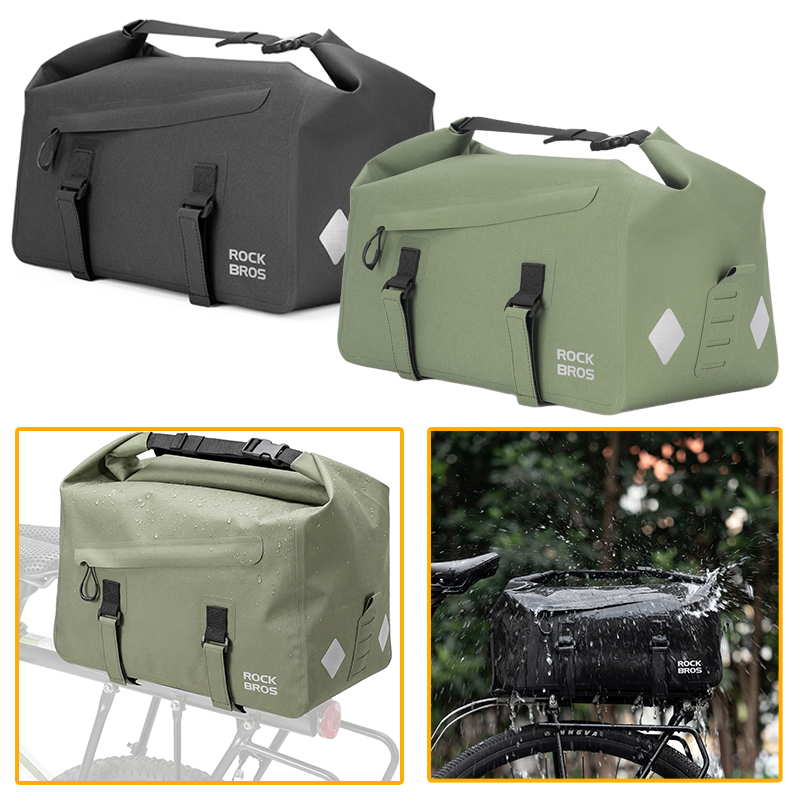 Bicycle Shelf Bag Expandable 1 - Panniers Waterproof Rear recension och pris