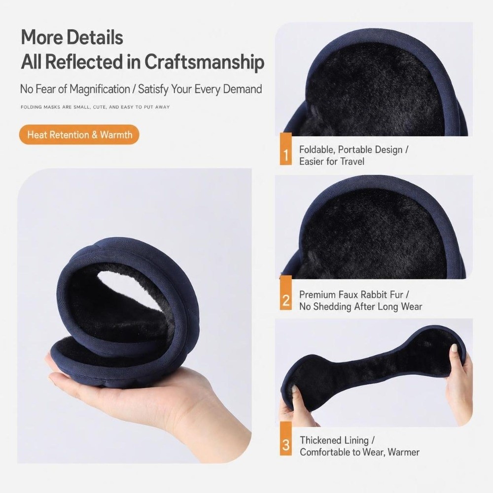 Thick Lined Winter Earmuffs Li - Winter Cycling Commute recension och pris