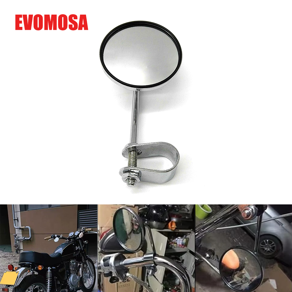 Motorcycle Handlebar Rear View - Mirror Handlebar Convex recension och pris